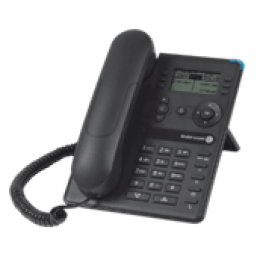 8008G Cloud Edition Entry-level DeskPhone, SIP, 128x64 pixels, black and white LCD with backlit, 6 soft keys, 2 Gigabit Ethernet ports, HD Audio. Ethernet cable is not delivered in the box.