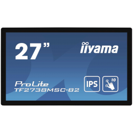 Монитор 27" PCAP Bezel Free 10-Points Touch, 1920x1080, IPS panel, DVI, HDMI, DisplayPort, 425cd/m 1000:1, 5ms, Landscape, Portrait or Table mount, USB Touch Interface, VESA 100x100 and 200x100, Speakers 2x3W, MultiTouch with supported OS, Open frame