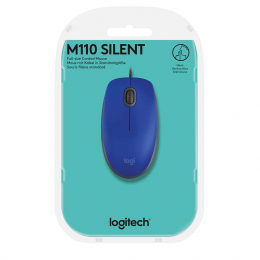 Мышь Logitech M110 Silent (M110s) Blue (синяя