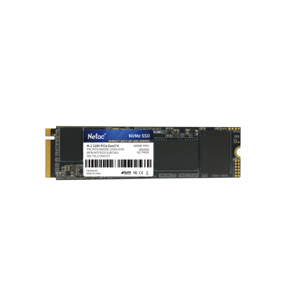 Твердотельный накопитель Netac SSD N950E Pro M.2 2280 NVMe 250 Gb