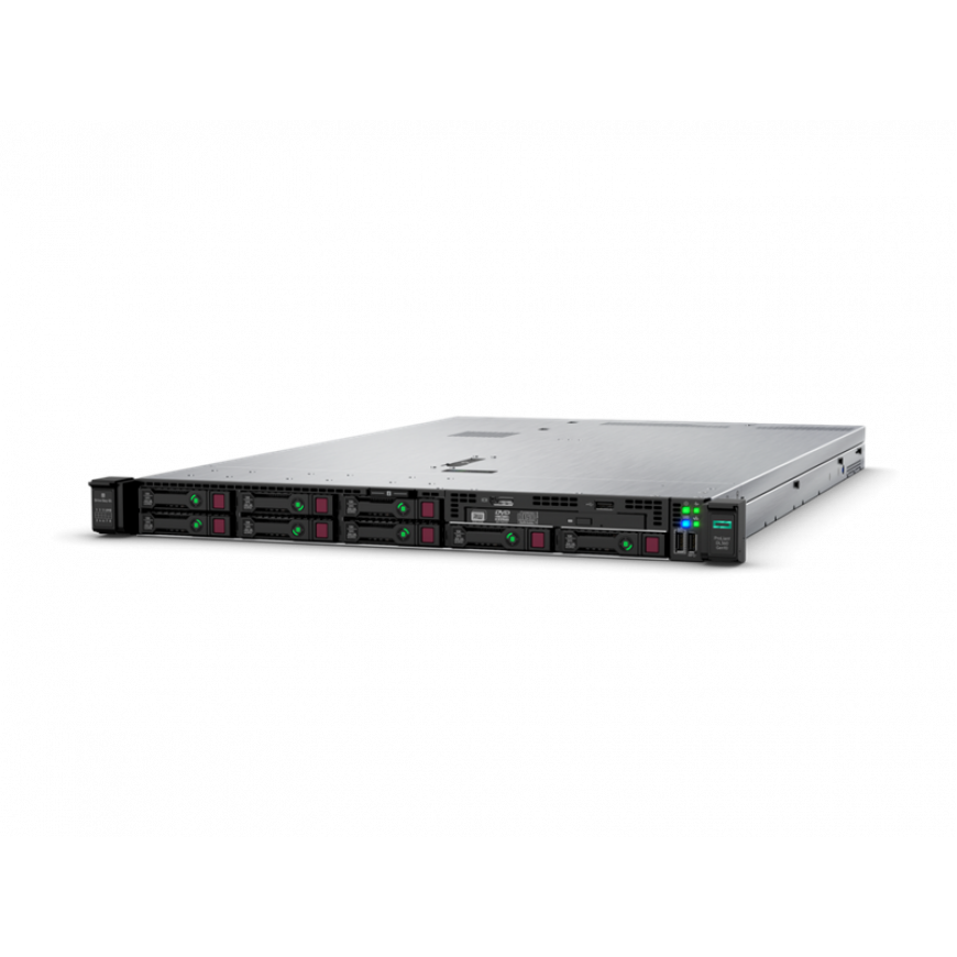 DL360 Gen10, 1(up2)x 4210R Xeon-S 10C 2.4GHz, 1x32GB-R DDR4, MR416i-a/4GB (RAID 0, 1, 5, 6, 10, 50, 60) noHDD (8/10 SFF 2.5" HP) 1x800W (up2), 4x1GbE Embedded, noDVD, iLO5 std, Rack1U Server