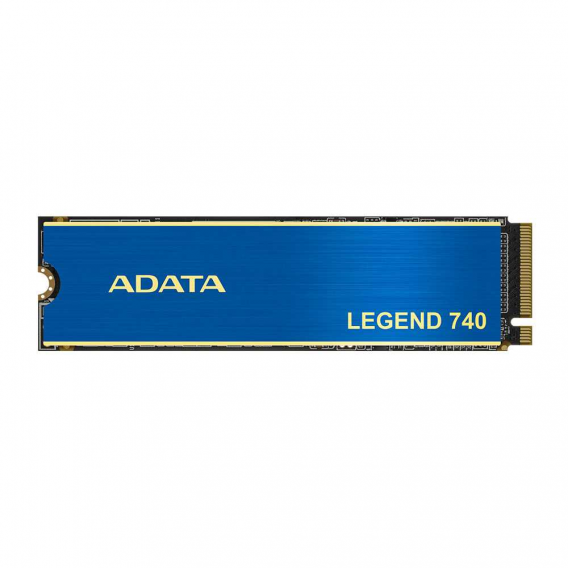 SSD накопитель ADATA LEGEND 740, 250GB, M.2 2280, NVMe, PCIe 3.0 x4, 3D NAND, R/W 2300/1300MB/s, IOPs 90K/150K, TBW 150, с радиатором