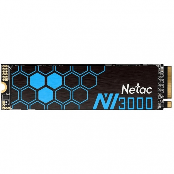 Твердотельный накопитель Netac NV3000 PCIe 3 x4 M.2 2280 NVMe 3D NAND SSD 1TB, R/W up to 3100/2100MB/s, with heat sink