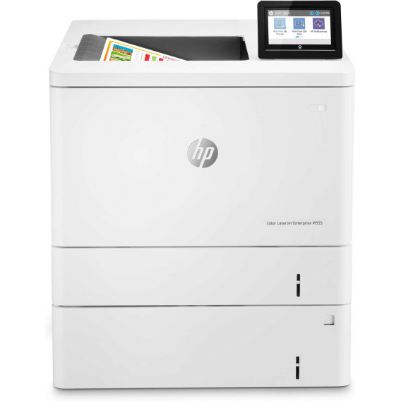 HP Color LaserJet Enterprise M555x Prntr  (A4), 38 ppm, 1Gb, 1.2 GHz, tray 100+550+550 pages, USB+Ethernet+Wi-Fi,  Print Duplex, Duty - 80K pages