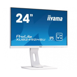 Монитор LCD 23.8'' 16:9 1920х1080(FHD) IPS, nonGLARE, 250cd/m2, H178°/V178°, 1000:1, 5M:1, 16.7M, 4ms, VGA, HDMI, DP, USB-Hub, Height adj, Pivot, Tilt, Swivel, Speakers, 3Y, White