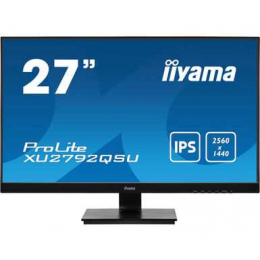 Монитор LCD 27'' [16:9] 2560х1440(WQHD) IPS, nonGLARE, 350cd/m2, H178°/V178°, 1000:1, 80M:1, 1,07 миллиардов цветов, 5ms, VGA, DVI, HDMI, DP, USB-Hub, Tilt, Speakers, 3Y, Black