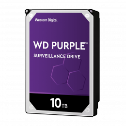 Жесткий диск WD Purple WD102PURZ 10ТБ 3,5" 7200RPM 256MB (SATA-III) DV&NVR с поддержкой аналитики данных (AI) (аналог WD101PURP)