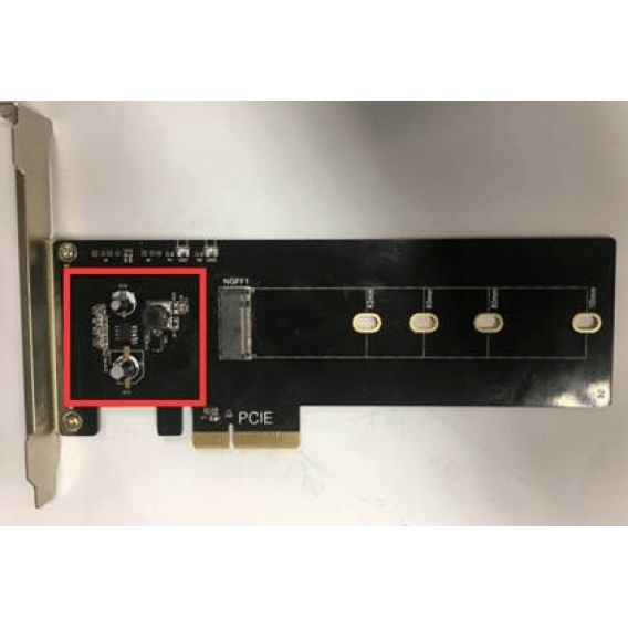 Адаптер - переходник М.2 - PCIe ( ключ M.2 односторонний )