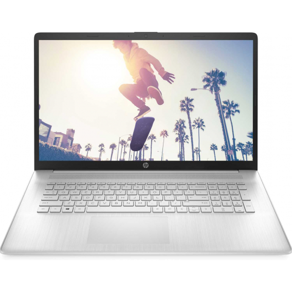 Ноутбук HP 6G826EA Laptop 17-cp1017ci 17.3'' FHD(1920x1080) IPS/AMD Ryzen 5 5625U 2,3Ghz Hexa/16GB/512GB/Integrated/Wi-Fi/BT5.0/HP TrueVision 720p/BKLT/DOS/1Y/Silver