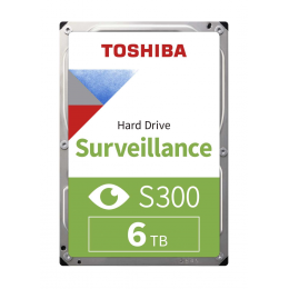 Жесткий диск TOSHIBA HDWT360UZSVA/HDETV13ZSA51F S300 Pro Surveillance 6ТБ 3,5" 7200RPM 256MB SATA-III