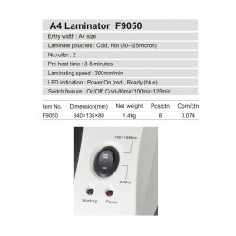 Ламинатор COMIX F9050 А4