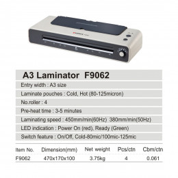 Ламинатор COMIX F9062 А3