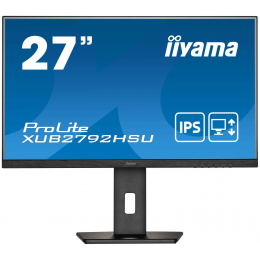 Монитор LCD 27'' 16:9 1920х1080(FHD) IPS, nonGLARE, 75 Гц, 250cd/m2, H178°/V178°, 1000:1, 80M:1, 16.7M, 4ms, VGA, HDMI, DP, USB-Hub, Height adj, Pivot, Tilt, Swivel, Speakers, 3Y, Black