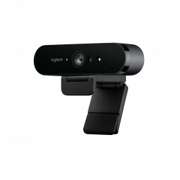 Веб-камера Logitech BRIO (Ultra HD 4K, 2160p/30fps, автофокус, zoom 5x, угол обзора 90°/78°/65°, стереомикрофон) (M/N: V-U0040)