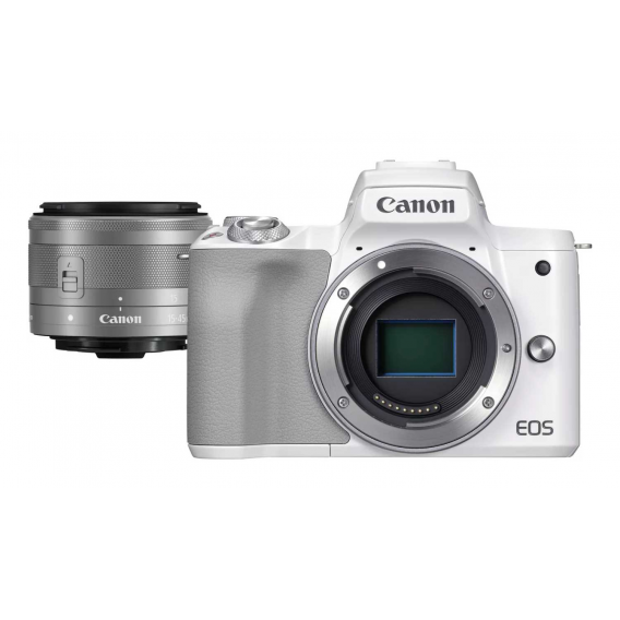 Фотоаппарат Canon EOS M50 Mark II EF-M 15-45mm, черный, 24 Mpx CMOS 22.3 х 14.9 мм, 3840x2160/25, экран 3.0" поворотный, Li-ion