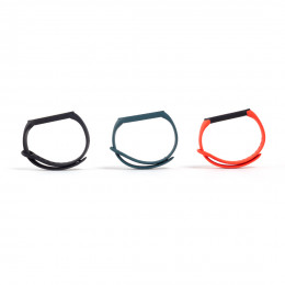 Сменные браслеты для Xiaomi Mi Smart Band 5 (Original) (3 шт) Черный/ Оранжевый/ Бирюзовый