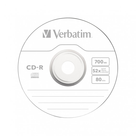 Диск CD-R Verbatim (43432) 700MB 25штук Незаписанный