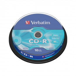 Диск CD-R Verbatim (43437) 700MB 10штук Незаписанный