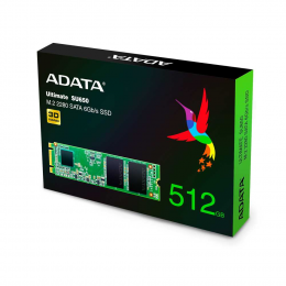SSD накопитель ADATA 512Gb M.2 2280 SATA III,  R/w 550/510, IOPS 80/60K, MTBF 2M, 3D TLC, 210TBW