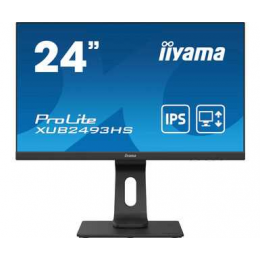 Монитор LCD 24'' [16:9] 1920х1080(FHD) IPS, nonGLARE, 250cd/m2, H178°/V178°, 1000:1, 80M:1, 16,7 миллионов цветов, 4ms, VGA, HDMI, DP, USB-Hub, Height adj, Pivot, Tilt, Swivel, Speakers, Audio out, 3Y, Black