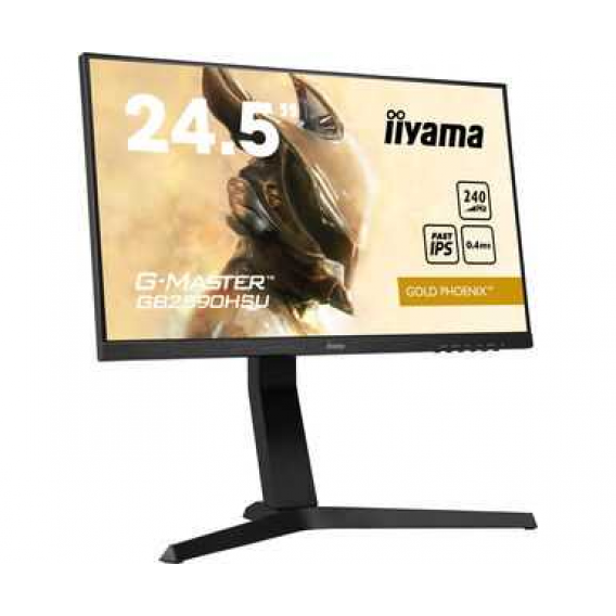 Монитор LCD 24.5'' [16:9] 1920х1080(FHD) IPS, nonGLARE, 400cd/m2, H178°/V178°, 1000:1, 80M:1, 16.7M, 0,4 ms, VGA, HDMI, DP, USB-Hub, Height adj, Pivot, Tilt, Swivel, Speakers, Swivel, 3Y, Black