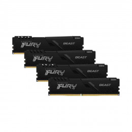 Комплект модулей памяти Kingston FURY Beast Black KF432C16BBK4/128 DDR4 128GB (Kit 4x32GB) 3200MHz
