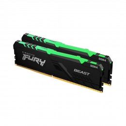 Комплект модулей памяти Kingston FURY Beast Black RGB PnP KF426C16BBAK2/32 DDR4 32GB (Kit 2x16GB) 26