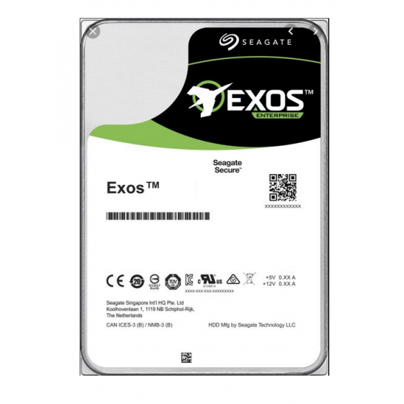 Жесткий диск Seagate Exos X16 ST16000NM002G, 16TB, 3.5", 7200 RPM, SAS, 512e/4Kn, 256MB