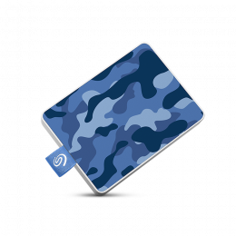 Внешний твердотельный накопитель Seagate One Touch SSD Special Edition STJE500406 500ГБ  2.5" USB 3.0 Camo Blue